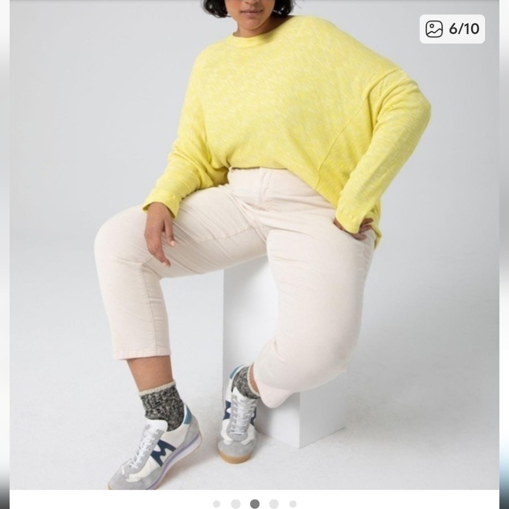 Anthropologie Damiana Light Yellow Knit Sweater - Picture 3 of 9